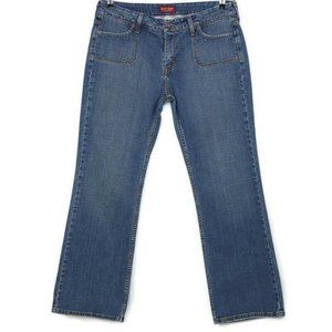 Levi's 545 Low Boot Cut Jeans Distressed Stretch 14 x 31 Medium‎
